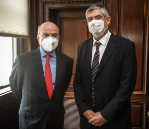 José Antônio Brito, presidente do CDL ao lado de Alexandre Bianchini - parceria para o desenvolvimento do estado