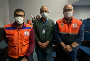 Da esquerda para a direita: Samir Fernandes, Sérgio Braga, e Fernando Rodrigues