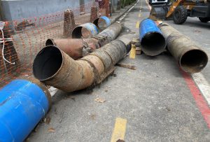 Tubulação antiga tinha muitos vazamentos