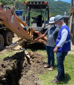 Superintendente da concessionária acompanha as obras