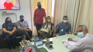 Prefeito de Miracema se reúne com representantes da Águas do Rio