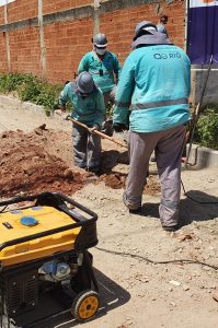 Equipe do VCG no bairro Pilar