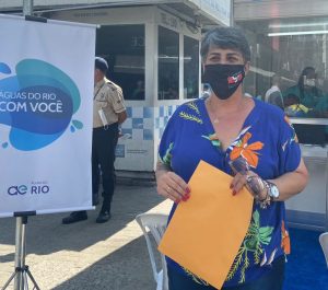 "Ganhei o dia com essa iniciativa da Águas do Rio", diz Patrícia